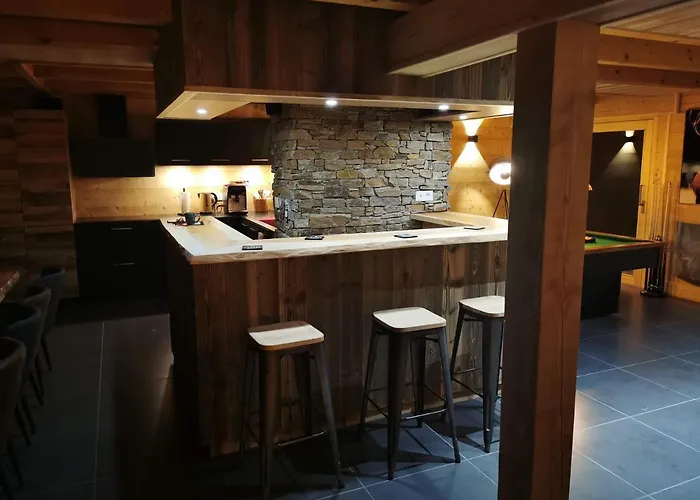 Nouveau M.meta 12 Pers Sauna,jacuzzi,billard Chalet *